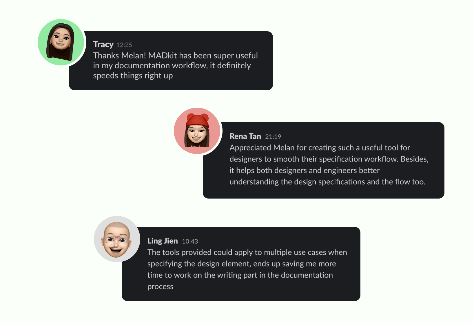 MAD kit feedback from the design team